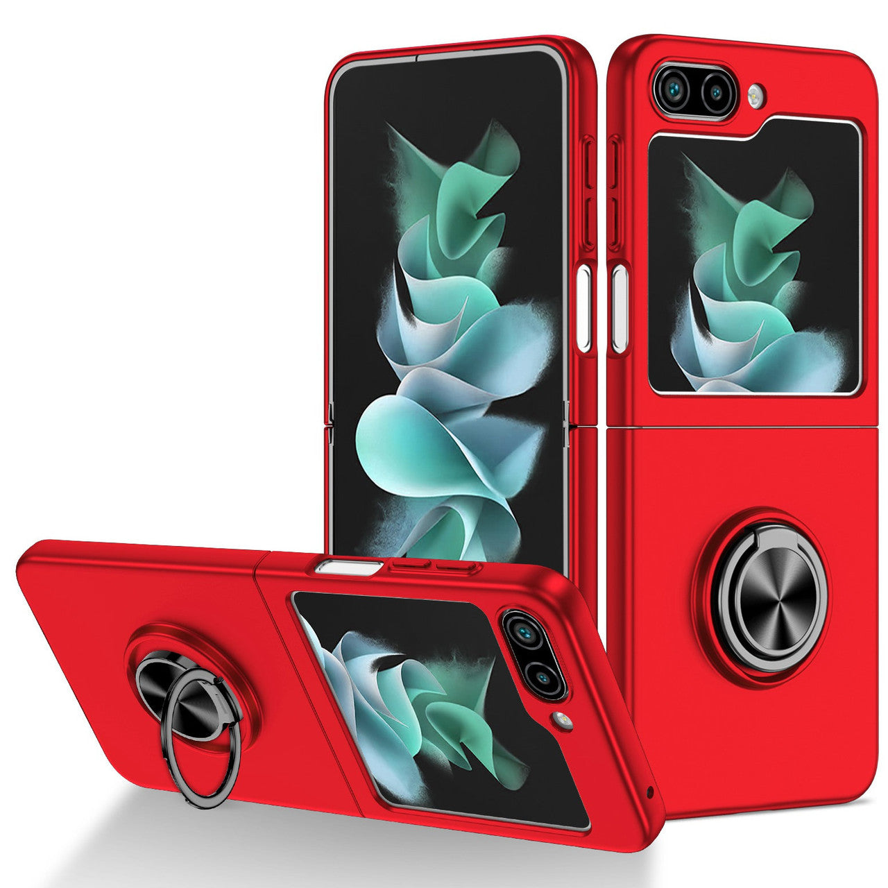 Coque hybride magnétique invisible avec anneau pour Samsung Galaxy Z Flip 6 5G Coque hybride magnétique invisible avec anneau pour Samsung Galaxy Z Flip 6 5G
